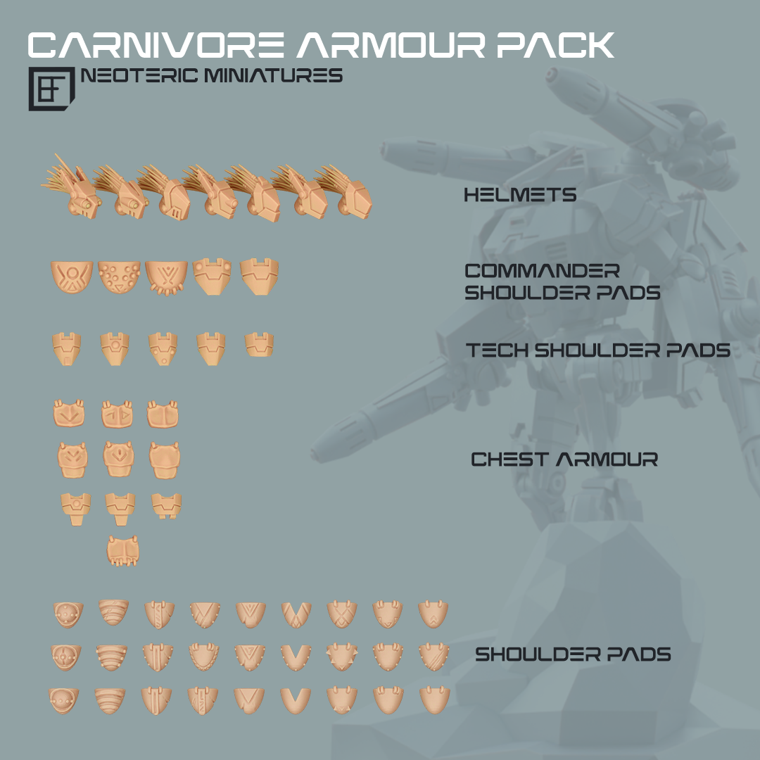 Carnivor armour pack details 1