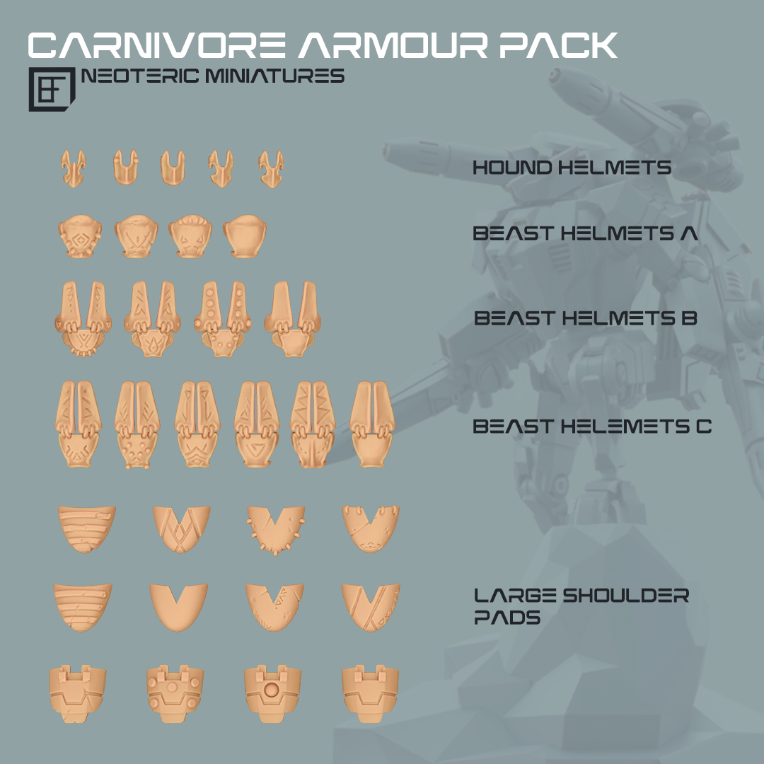 Carnivor armour pack details 2