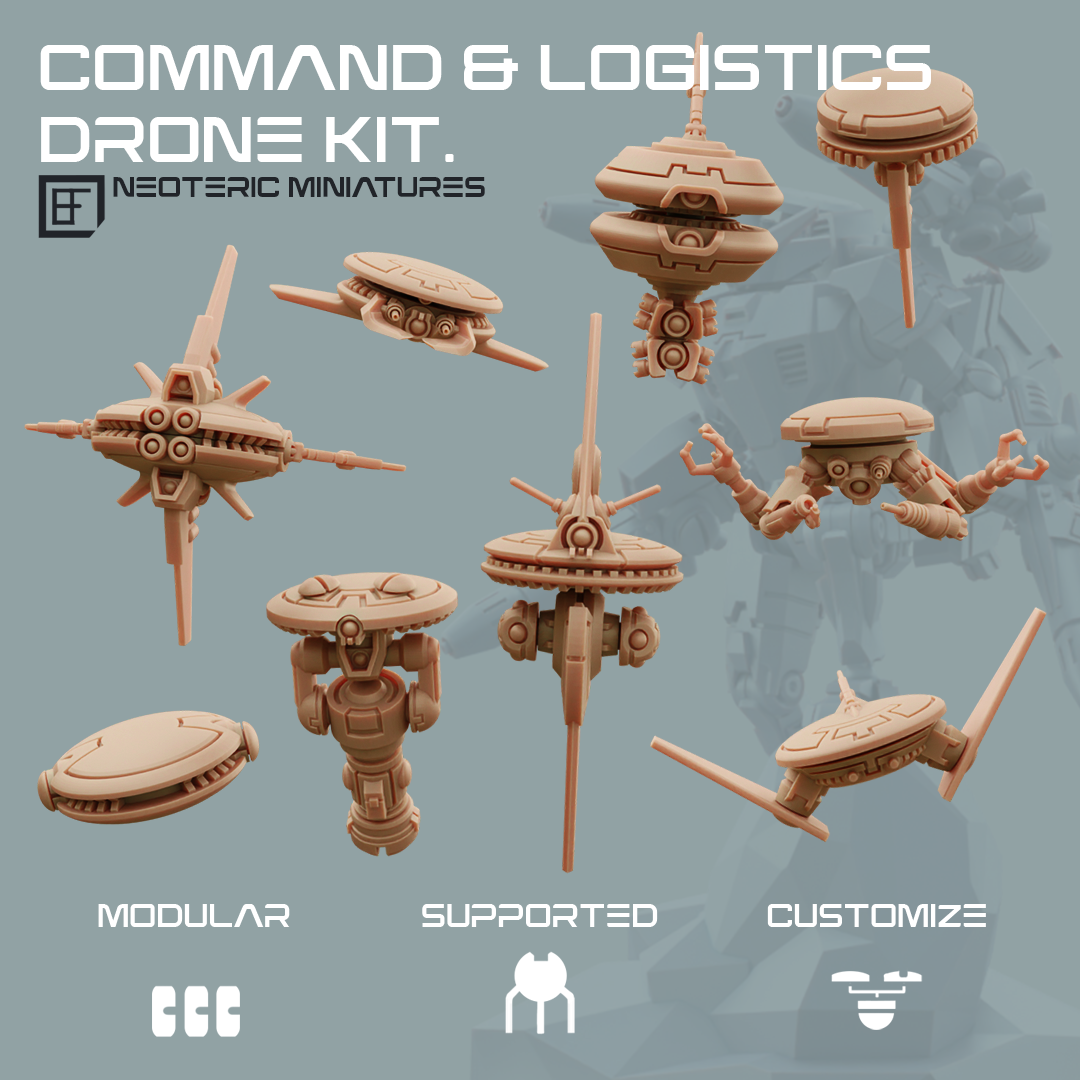 Command and logistics drone kit cover
