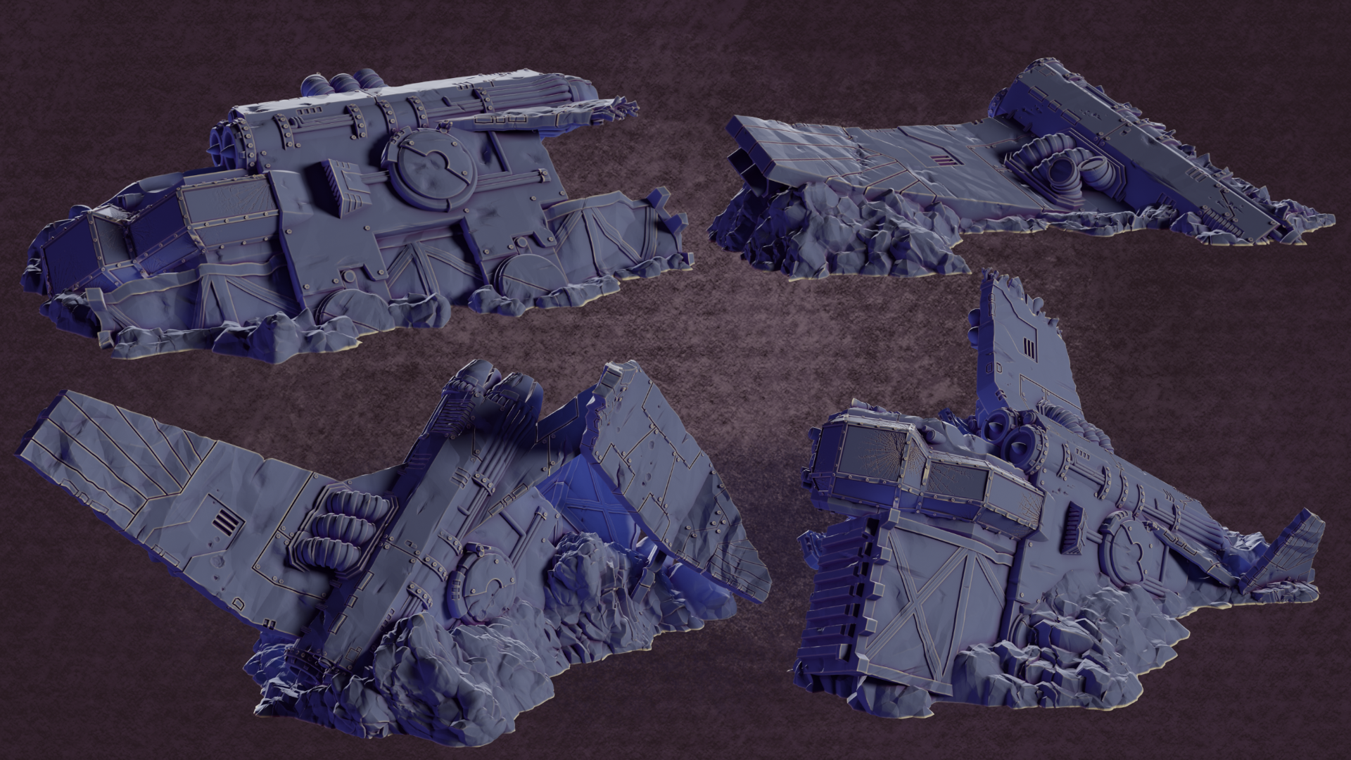 Crashed Lander - Renders - Wide-1