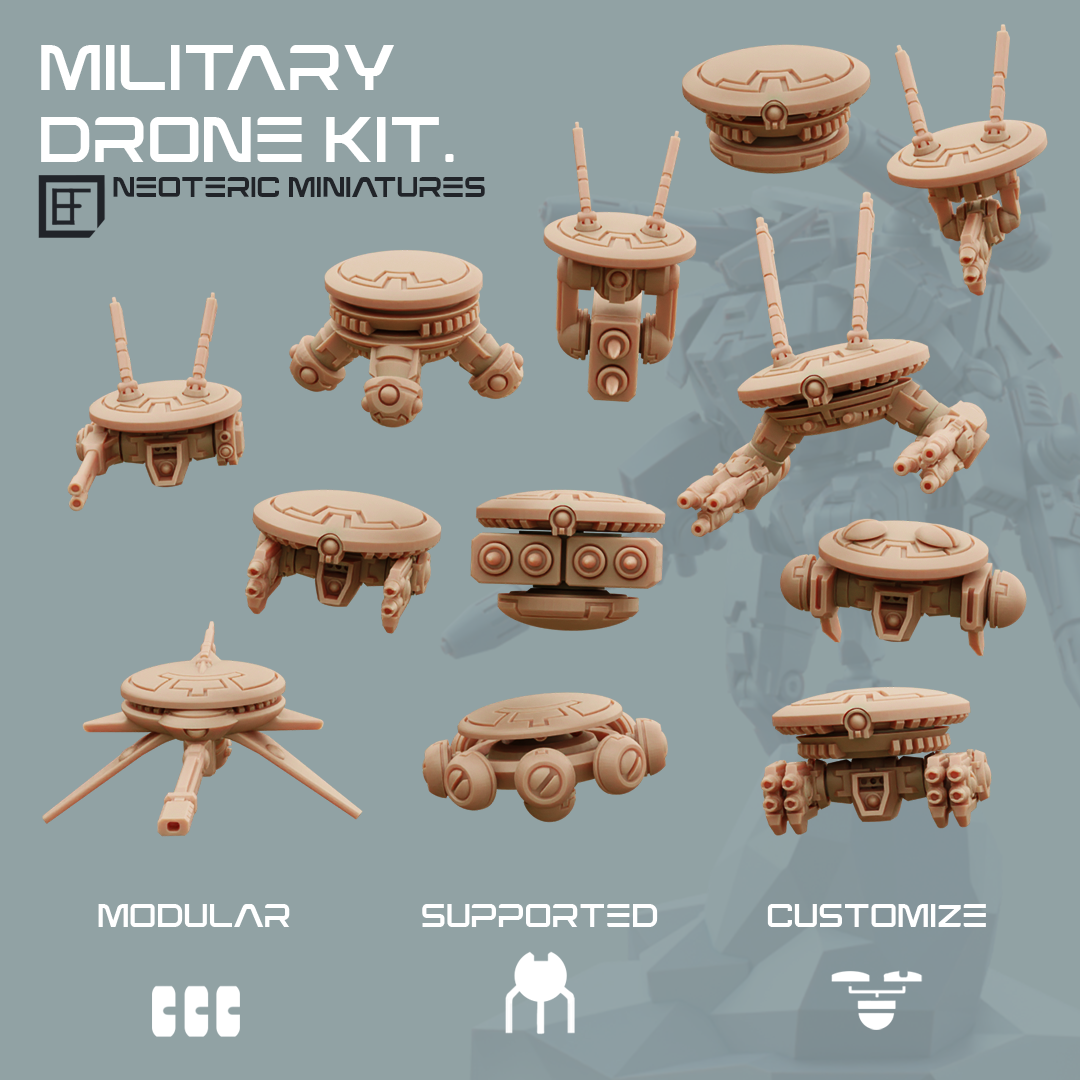 Military drone kit cover