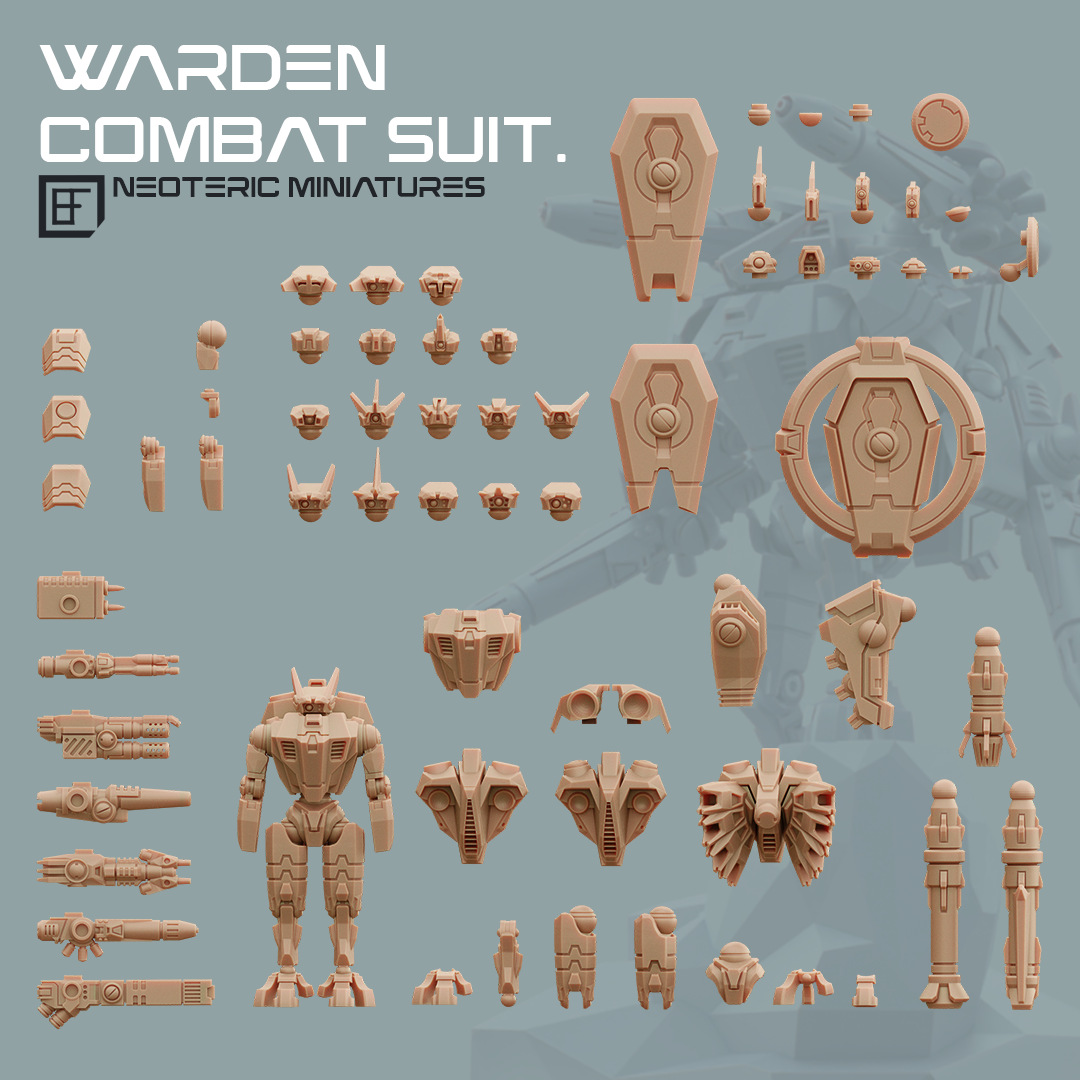 Warden combat suit bits