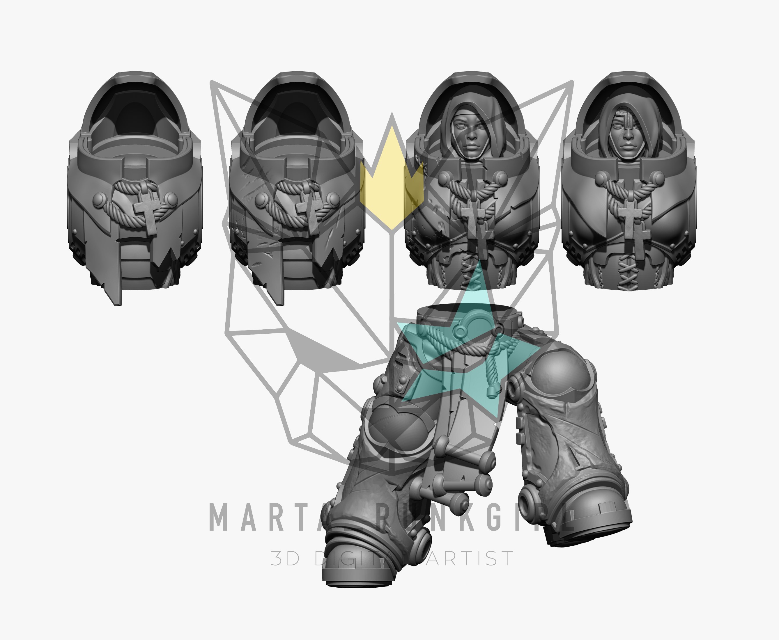 legs torso and heads lo